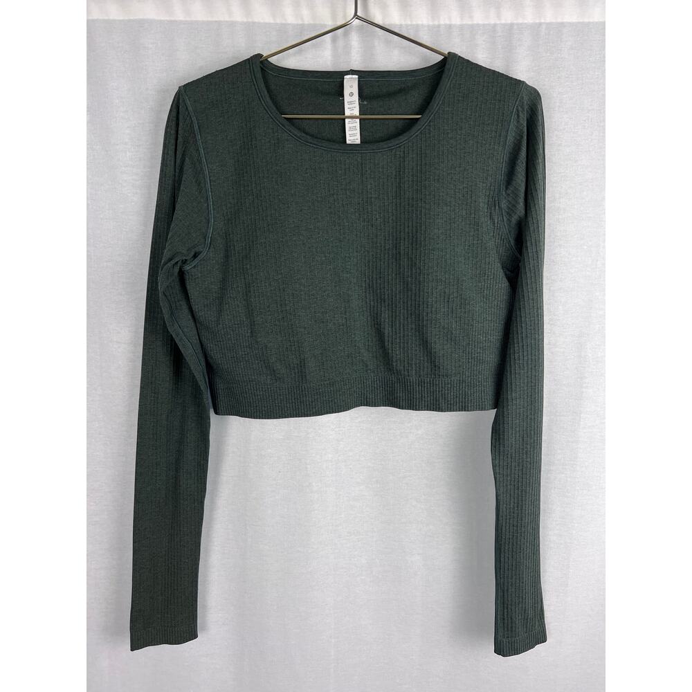 Lululemon Athletica Dark Green Long Sleeve Top 12